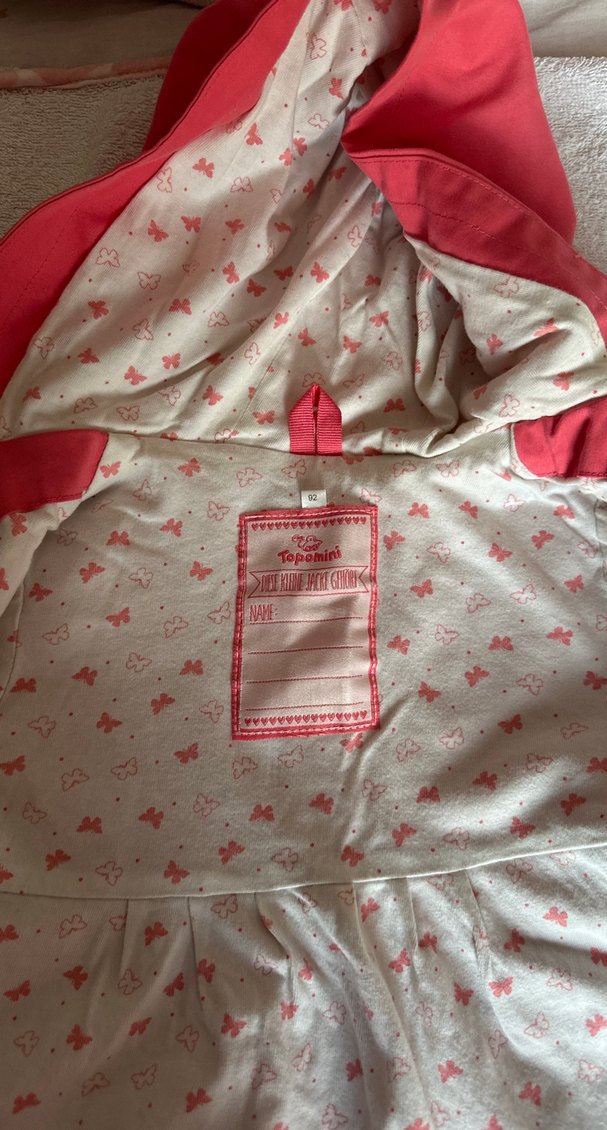 Düğmeli Pembe Kız Çocuk Ceketi - Görsel 3