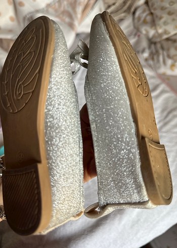 Fiyonklu Gri Kız Babet Ayakkabı - Görsel 2