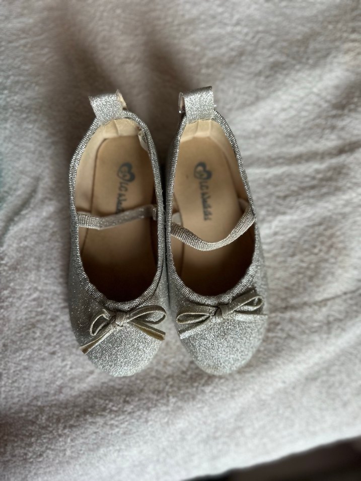 Fiyonklu Gri Kız Babet Ayakkabı - Görsel 4
