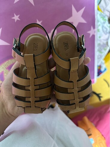 Zara deri sandalet - Görsel 3