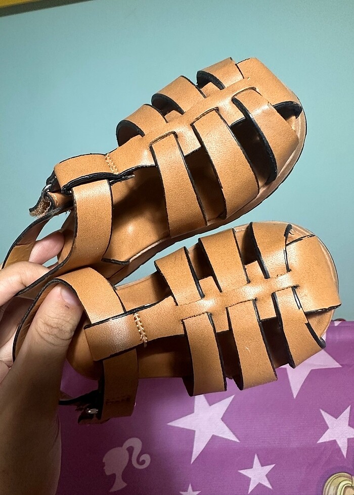 Zara deri sandalet - Görsel 2