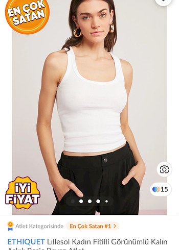 Zara Kadın Basic Pamuklu Atlet İkili Set