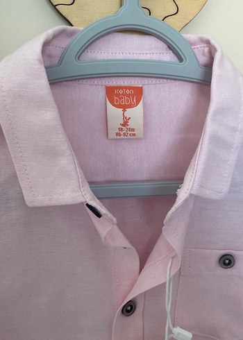 Koton Erkek Çocuk Pembe Uzun Kollu Gömlek