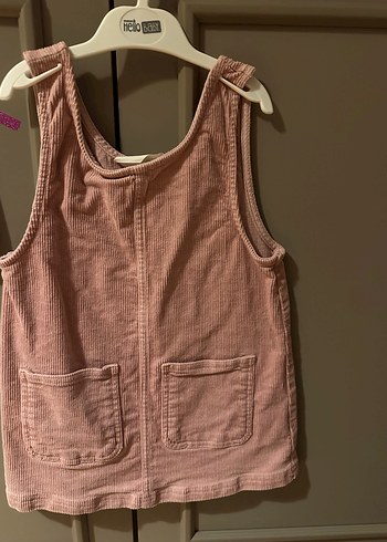 Kız Çocuk Pembe Kolsuz Elbise - Görsel 2