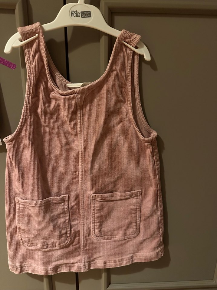 Kız Çocuk Pembe Kolsuz Elbise - Görsel 2