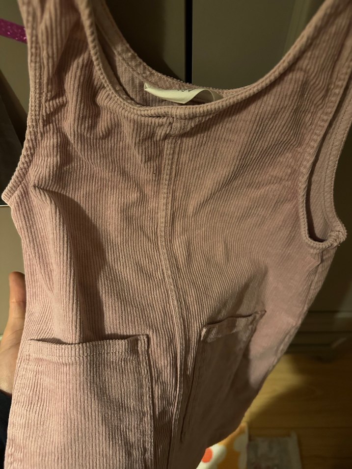 Kız Çocuk Pembe Kolsuz Elbise - Görsel 4