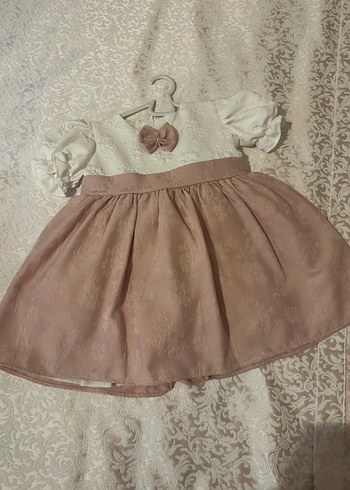 Bej magu marka Kız Çocuk Fırfırlı Elbise - Görsel 3