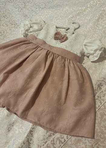 Bej magu marka Kız Çocuk Fırfırlı Elbise - Görsel 4