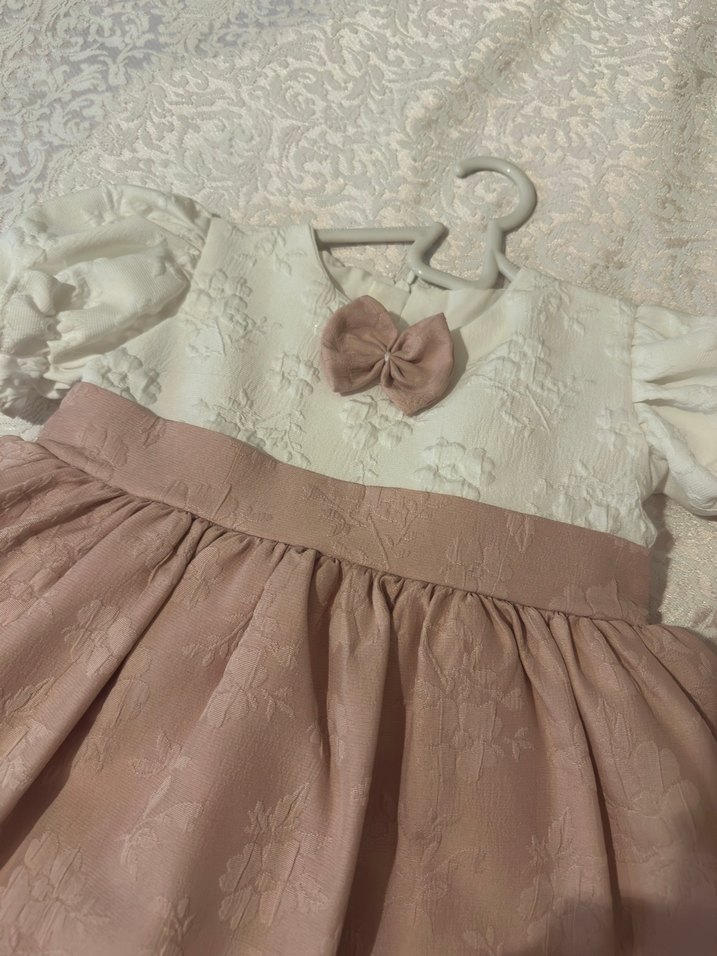 Bej magu marka Kız Çocuk Fırfırlı Elbise - Görsel 5