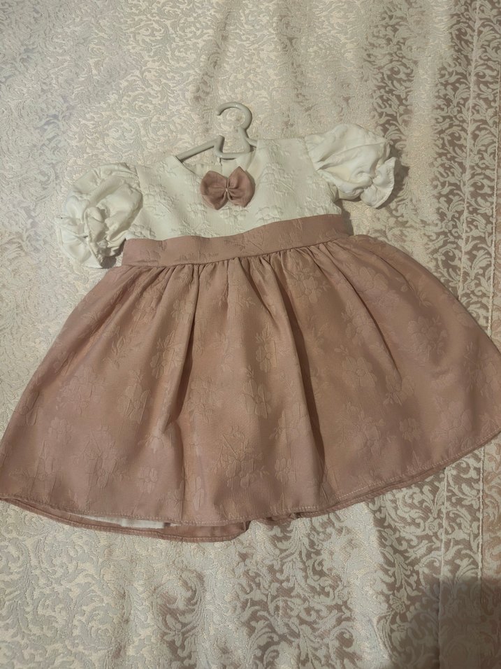 Bej magu marka Kız Çocuk Fırfırlı Elbise - Görsel 3