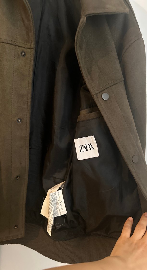 Düğmeli Süet hali Erkek Ceket - Görsel 3