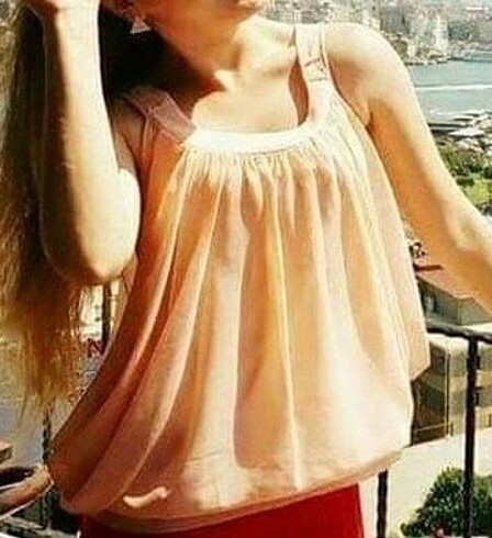 Şifon içi astarlı bluz