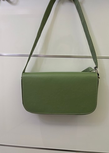 Beden Yeşil Minimalist Deri Kadın Çanta