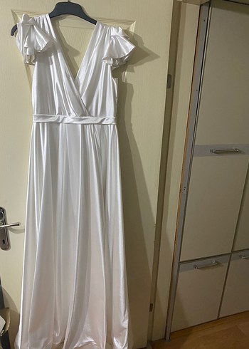 xl Beden Modern Klasik Beyaz A Kesim Gelinlik