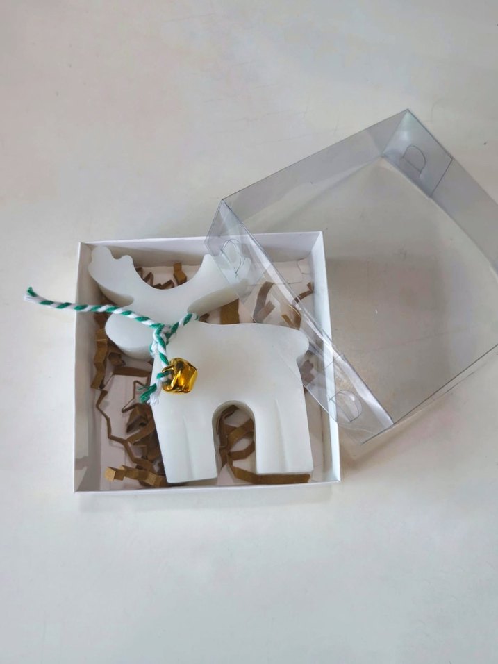 Yılbaşı Hediyelik -Geyikli Mum - Görsel 2