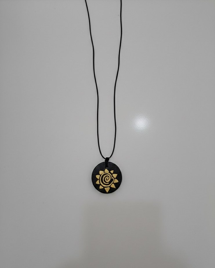 Spiral Güneş Kolye - Görsel 2