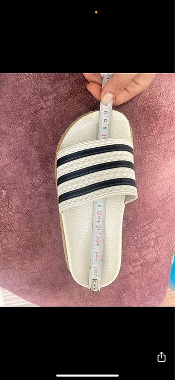 37 Beden beyaz Renk Adidas terlik