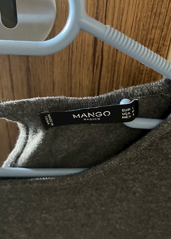Mango Gri Kadın Triko Uzun Kollu Kazak - Görsel 2