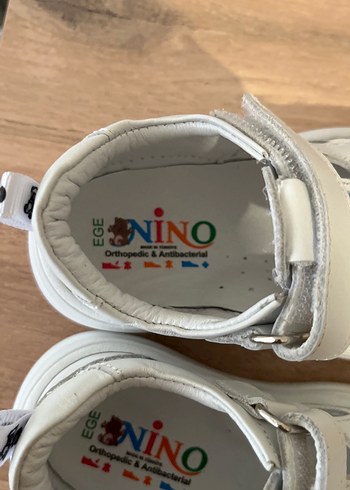 Nakışlı Beyaz Kız Bebek İlk Adım Ayakkabısı - Görsel 3