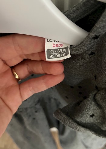 Uzun Kollu Gri Kız Çocuk Elbise - Görsel 4