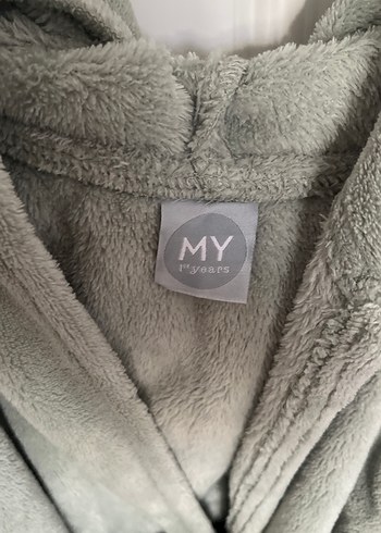 Gri Erkek Çocuk Bornoz - Görsel 2