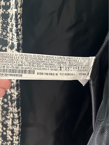 m Beden siyah Renk Zara blazer ceket