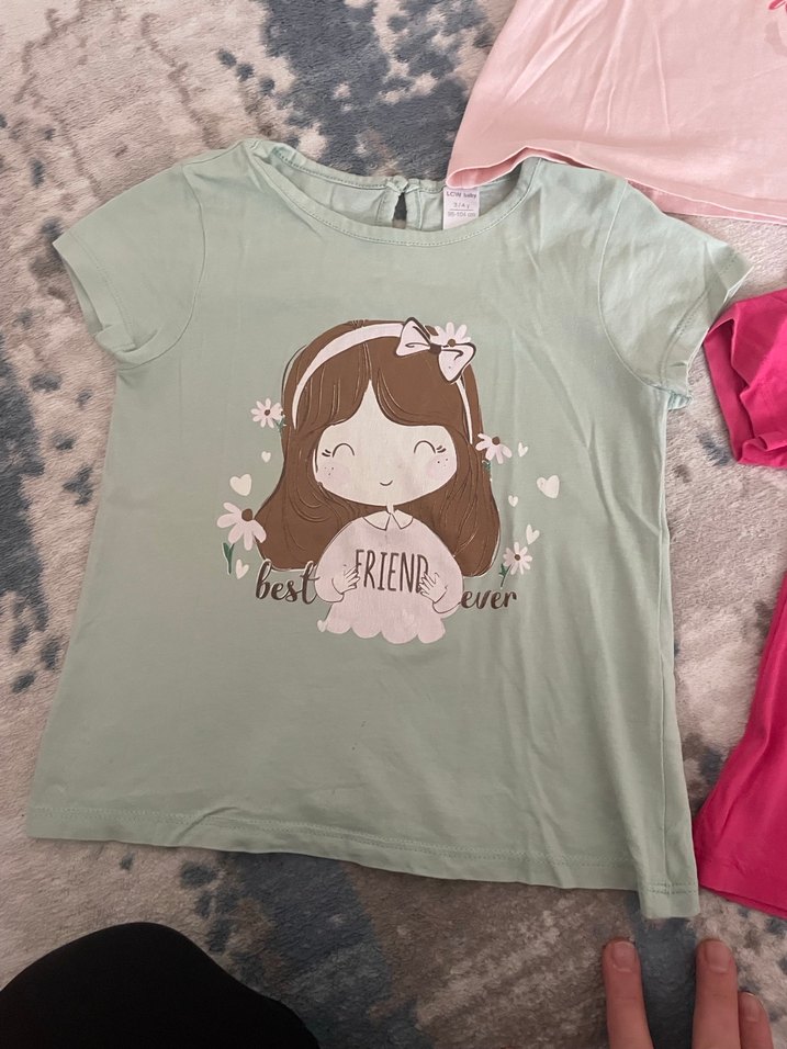 Kız Çocuk Payetli Kısa Kollu Tişört - Görsel 4