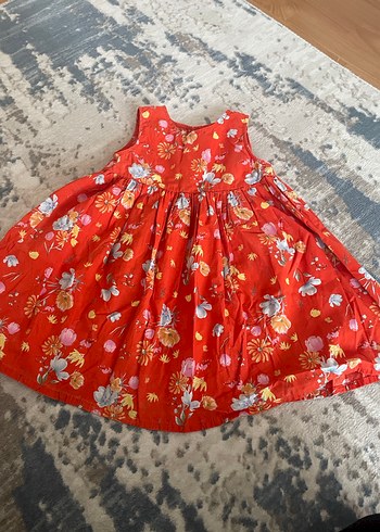 Renkli Çiçek Desenli elbise - Görsel 3