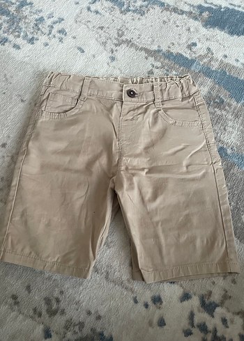Bej Keten Erkek Çocuk şort - Görsel 3