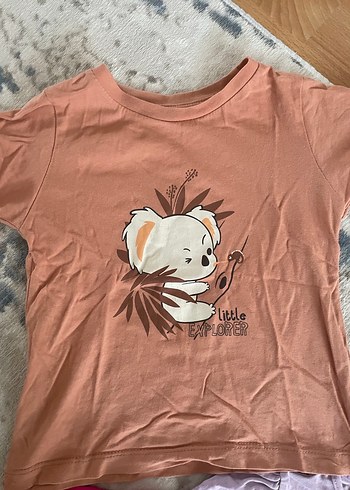 Kız Çocuk Pamuklu Kısa Kollu Tişört - Görsel 4