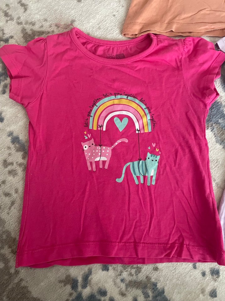 Kız Çocuk Pamuklu Kısa Kollu Tişört - Görsel 2