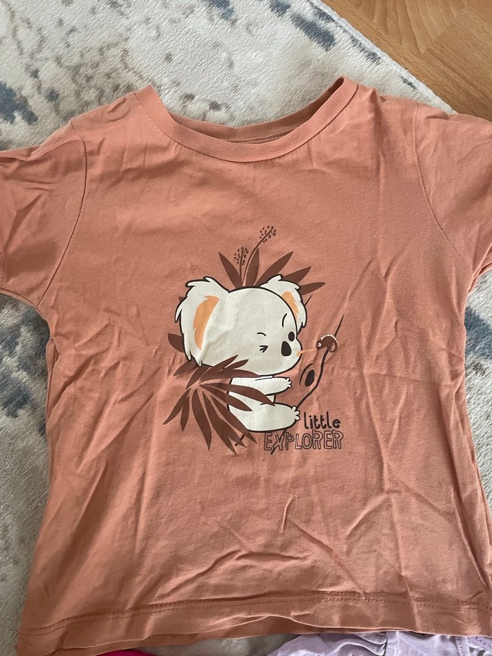 Kız Çocuk Pamuklu Kısa Kollu Tişört - Görsel 4