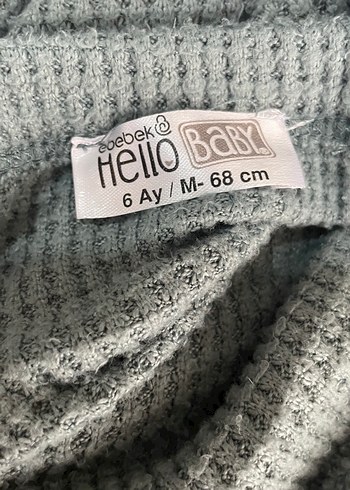 Gri Örgü Askılı Erkek Bebek Tulum - Görsel 3