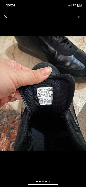 42 Beden siyah Renk Puma erkek spor ayakkabı