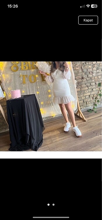 Beyaz bride elbisesi