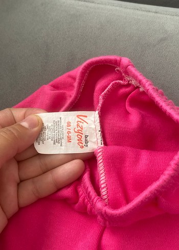 Kız Çocuk Pembe Dar Kesim Pantolon - Görsel 3