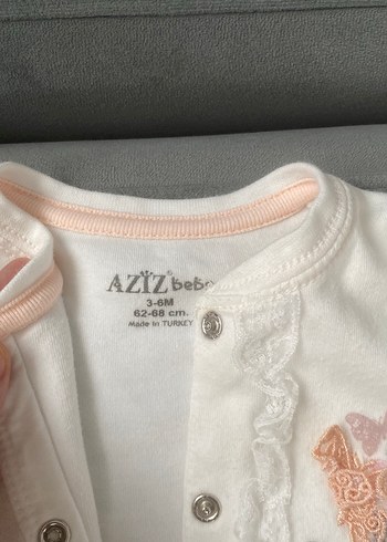 Bebek Kız Beyaz Nakışlı Uzun Kollu Takım - Görsel 5