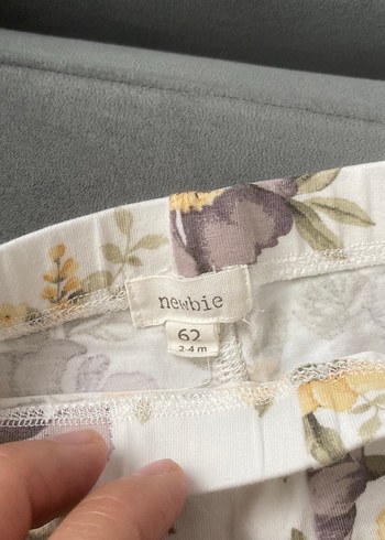 Dantelli Çiçek Desenli Kız Tayt - Görsel 5