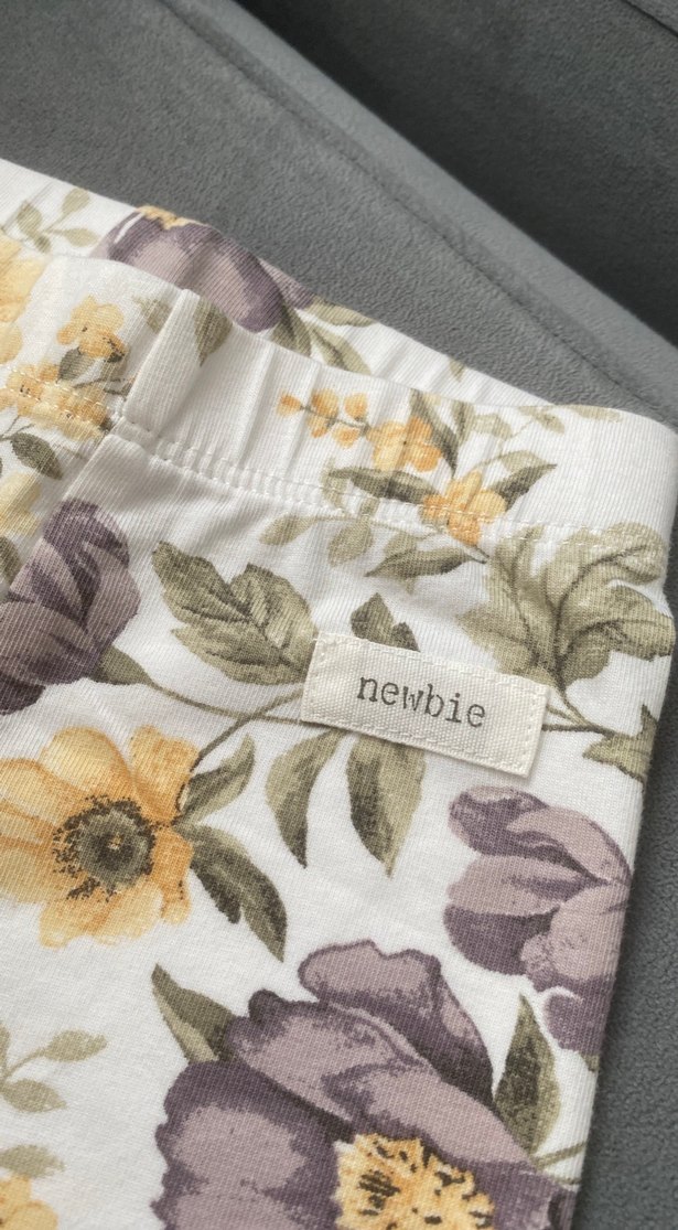 Dantelli Çiçek Desenli Kız Tayt - Görsel 4