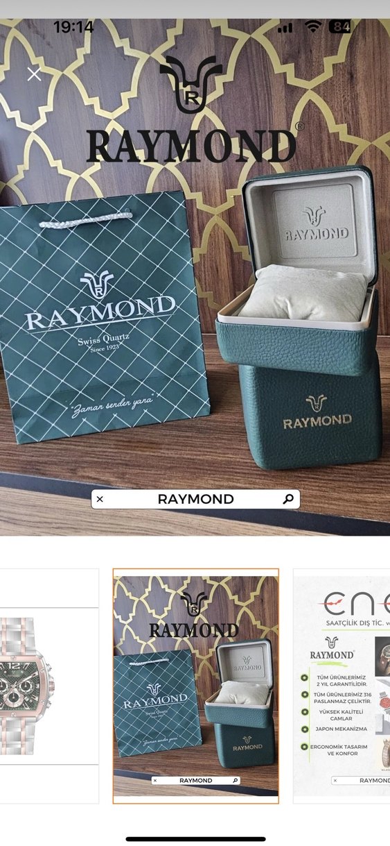 Orjinal Raymond çelik faturalı kutuludur - Görsel 2