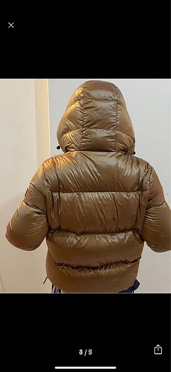 36 Beden camel Renk Lufian kadın kaz tüyü mont
