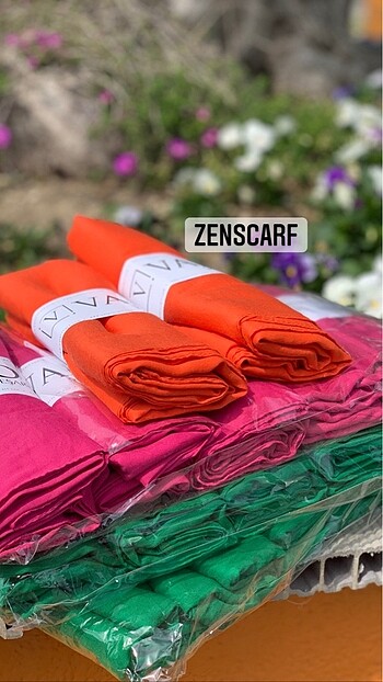 Valor scarf pamuk kraş şal fuşya