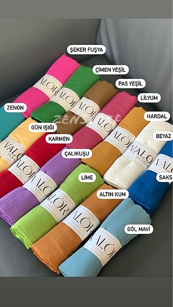 Beden Valor scarf pamuk kraş şal en yeni renkler güncel