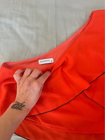 xs Beden turuncu Renk Crop badi