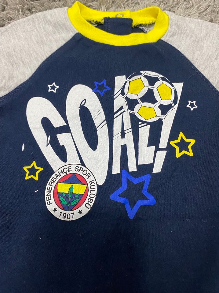 Renkli Baskılı Kısa Kollu Erkek Bebek Body - Görsel 2