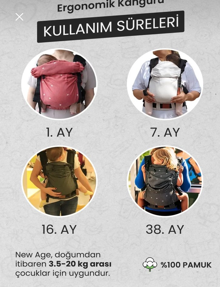 Pembe Bebek Kanguru Sling - Görsel 2