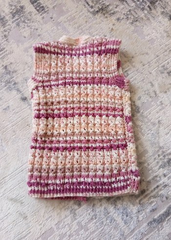 Kız Çocuk Bohem Örgü Yelek - Görsel 3