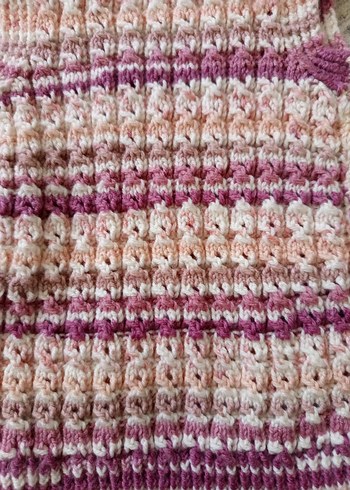 Kız Çocuk Bohem Örgü Yelek - Görsel 4