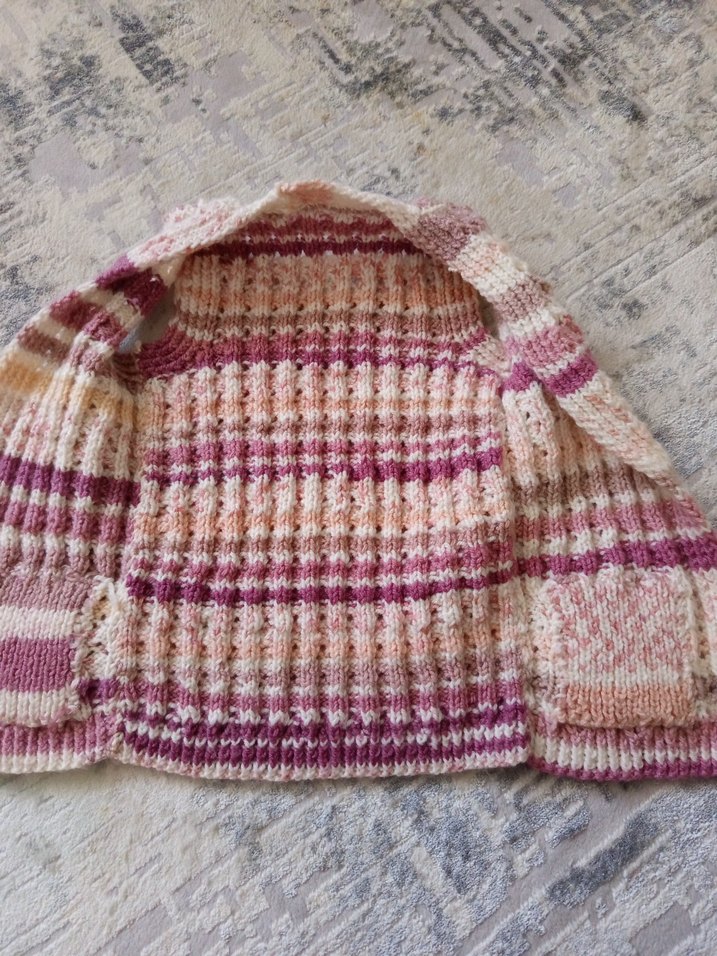 Kız Çocuk Bohem Örgü Yelek - Görsel 2