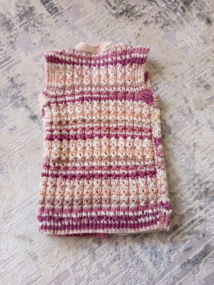 Kız Çocuk Bohem Örgü Yelek - Görsel 3